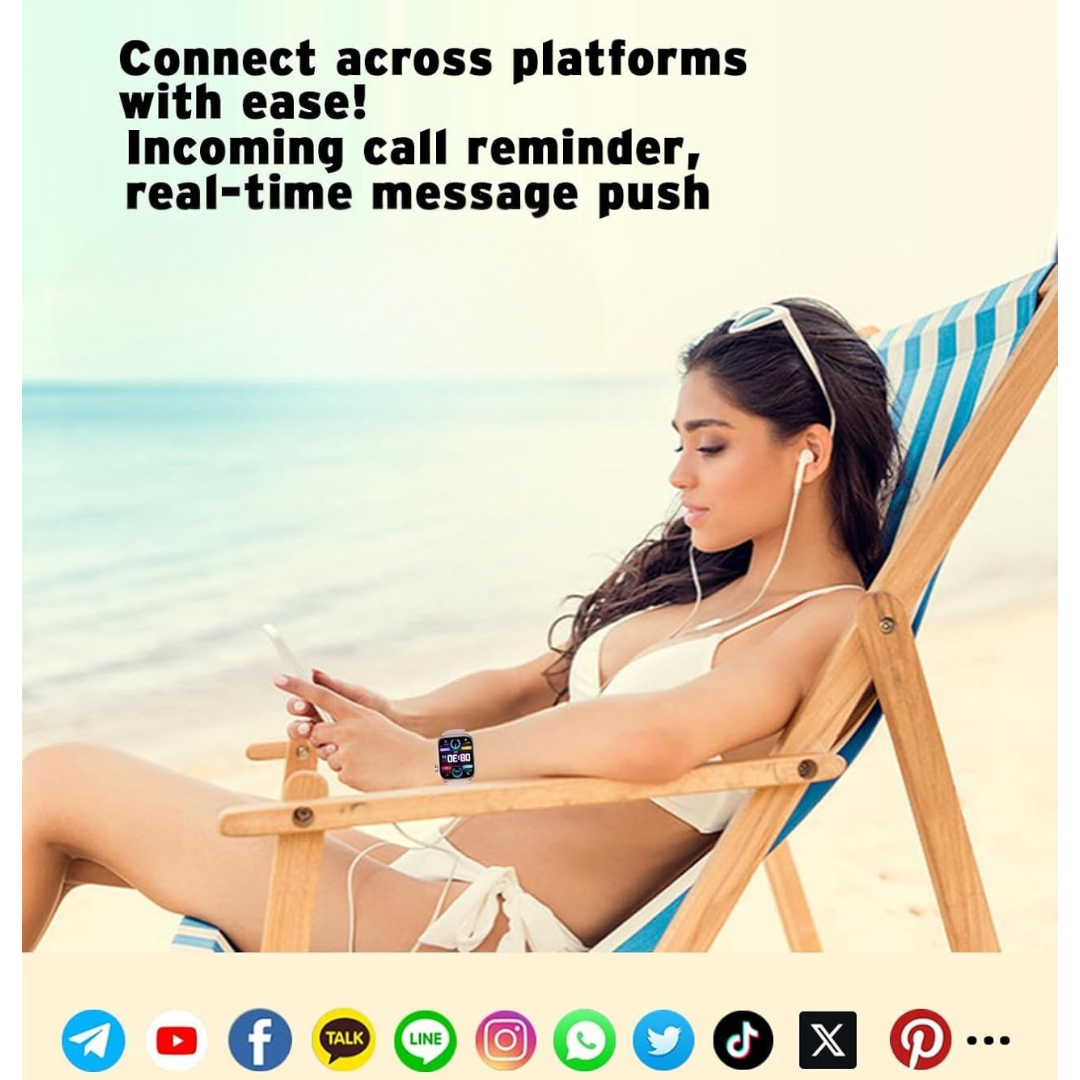 Smartwatch med EKG och dagliga användningsfunktioner Carvallo