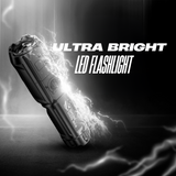 LED Ficklampa Uppladdningsbar Vattentät Utomhus Ficklampa Carvallo