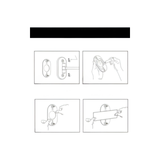 GlamGlow Mirror - Återuppladdningsbar, hopfällbar förstoring-LED-makeup-spegel Carvallo