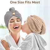 Mikrofiber-hårhandduk-set | 3-pack för snabb torkning Carvallo