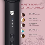 Carvallo Hårutjämningsborste Elektrisk | 5 Värmelägen | Redo på 20 Sek. | Anti-Frizz & Resesäker Carvallo