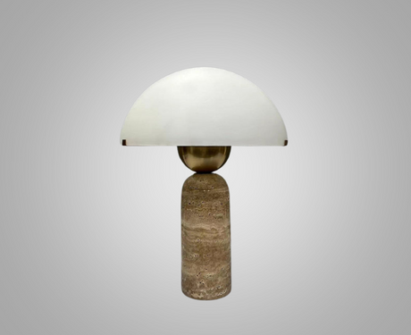 LuxeGlow - Marmorerad Skrivbordslampa med Tidlöst Design Carvallo