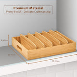 Carvallo Bambus Lock Organizer Kök | Justerbara fack | Hållbar & Platsbesparande | Bambus 30x28x9 cm Carvallo