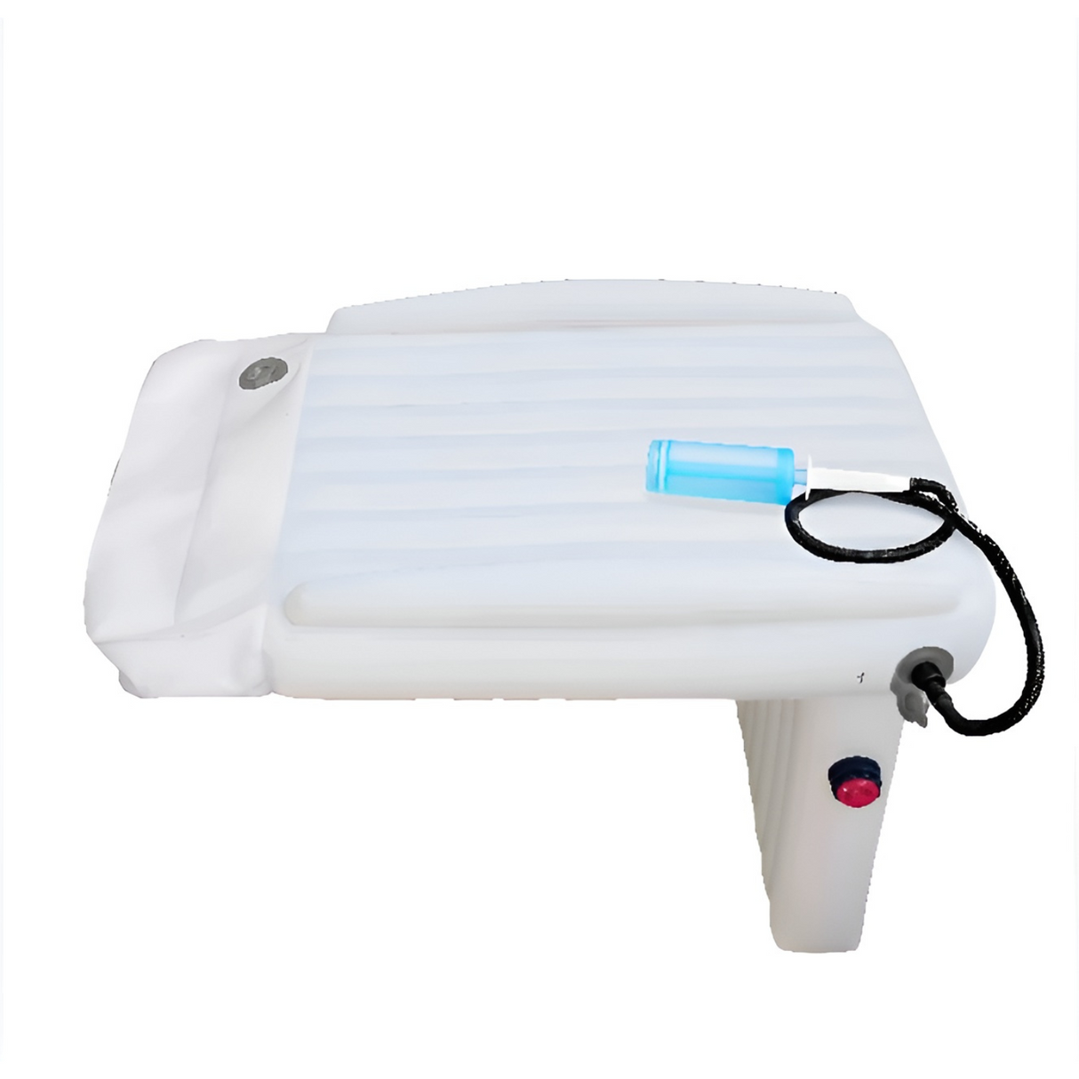 Carvallo-resesäng Luftolino | Integrerad pump & kantskydd | Uppblåsbar & kompakt | 80×50 cm Carvallo