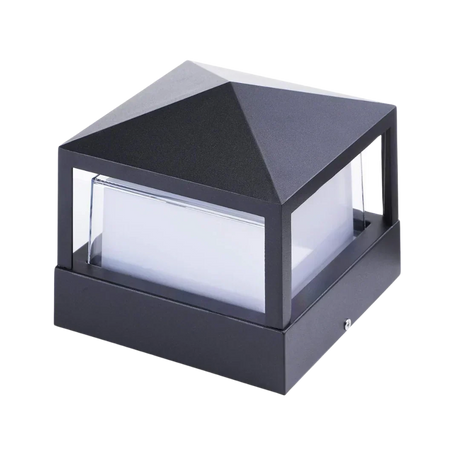 Carvallo - Solcellerdrevet utomhus pelarlampa med elegant spotlight-design för stigar Carvallo