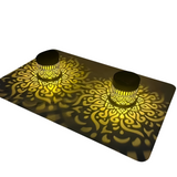 Carvallo Solar Vägglampa | Varmvit LED-ljussättning | IP65 Väderbeständig | Modernt Cut-Out-Design Carvallo