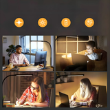 OptiBright Lampa - Flexibel Ögonvänlig Skrivbordslampa med Klämma Carvallo