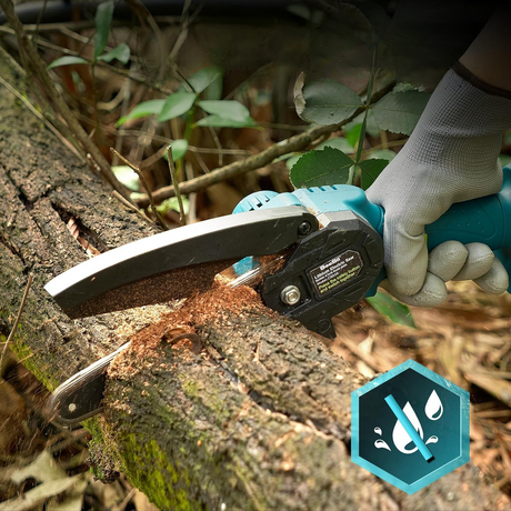 PowerCut Mini | Trådlös 6-tums kedjesåg för trädtrimning Carvallo