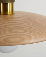 Takpendel | Smal Träskärm | Japandi Zen | Minimalistisk Design Carvallo