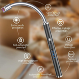 Elektrisk USB-tändare med flexibel nacke Carvallo