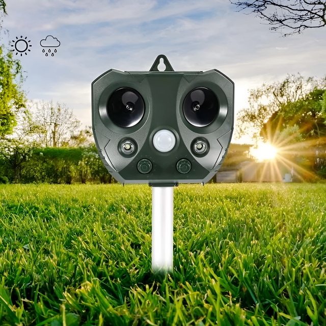 SafeScape - Solcellsdriven ultraljudsenhet för kemikaliefri skadedjursbekämpning Carvallo