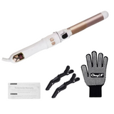 Carvallo Lockenstav Curlissa Pro | Keramik-Turmalin | Justerbar temperatur 80–230 °C | 3.2–38.8 cm diameter | Dubbel spänning Carvallo