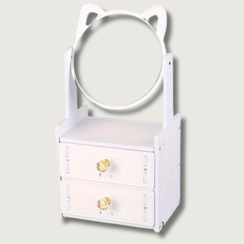 Purrfect Glow Makeup Mirror – Söta kattöron med förvaring för en snygg rutin MILA Sverige