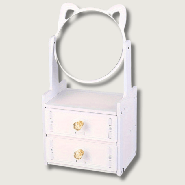 Purrfect Glow Makeup Mirror – Söta kattöron med förvaring för en snygg rutin MILA Sverige