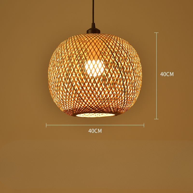 Boho Högkvalitativ Handvävd Färgad Rattanhänglampor - För Inomhus- och Utomhusmiljöer Carvallo