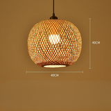 Boho Högkvalitativ Handvävd Färgad Rattanhänglampor - För Inomhus- och Utomhusmiljöer Carvallo
