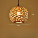 Boho Högkvalitativ Handvävd Färgad Rattanhänglampor - För Inomhus- och Utomhusmiljöer Carvallo