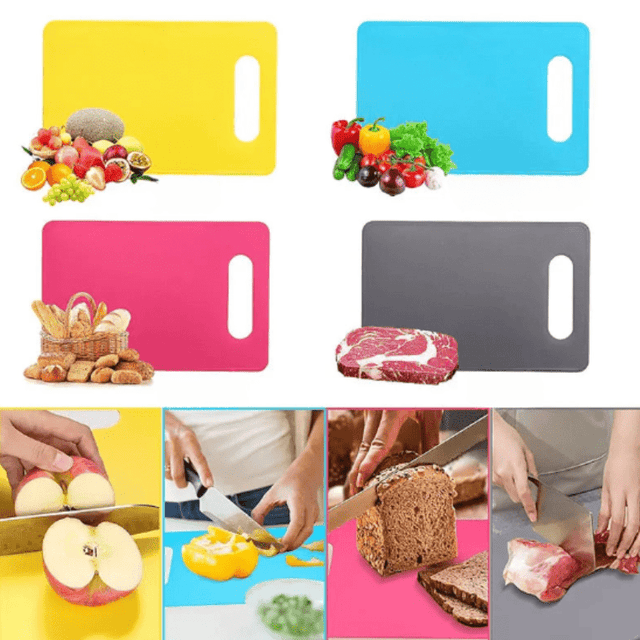 Halkfria, flexibla skärbrädor – färgkodade mattor för säker och smart köksförberedelse MILA Sverige