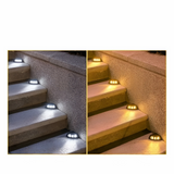 Solälskande trappbelysning i ett 4-pack – Väderbeständig | Perfekt för trädgård, gångvägar och utomhusområden Carvallo