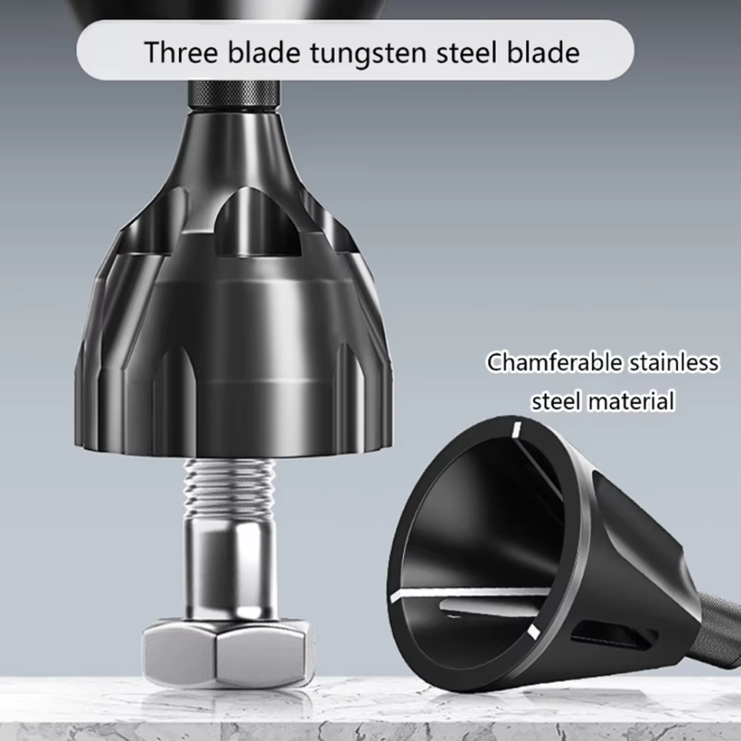 Avgradningsverktyg för bult och skruv – Kraftigt avfasningsverktyg i hårdmetall för släta ytor och enkel reparation MILA Sverige