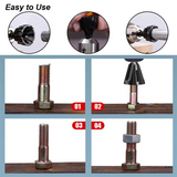 Avgradningsverktyg för bult och skruv – Kraftigt avfasningsverktyg i hårdmetall för släta ytor och enkel reparation MILA Sverige