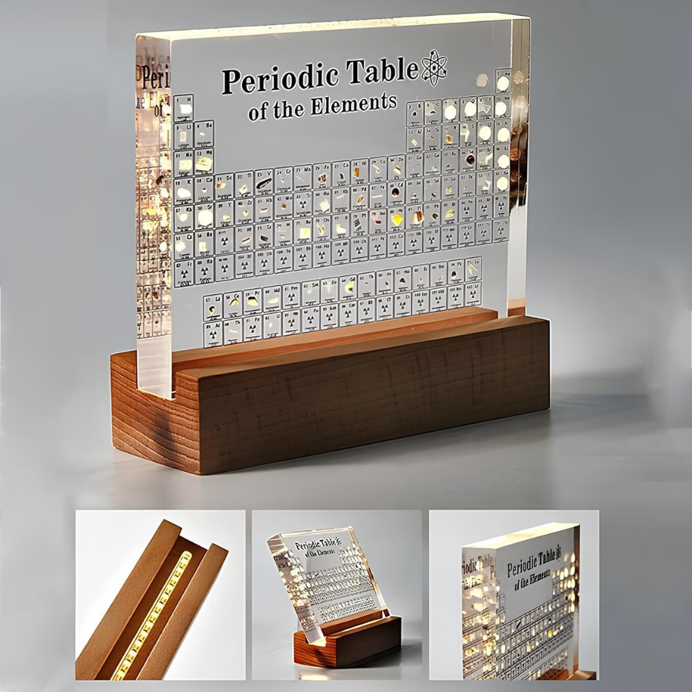Upplysta Element Periodiska Tabel Carvallo