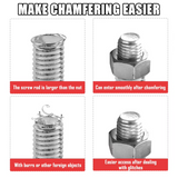 Avgradningsverktyg för bult och skruv – Kraftigt avfasningsverktyg i hårdmetall för släta ytor och enkel reparation MILA Sverige