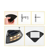 Solälskande trappbelysning i ett 4-pack – Väderbeständig | Perfekt för trädgård, gångvägar och utomhusområden Carvallo