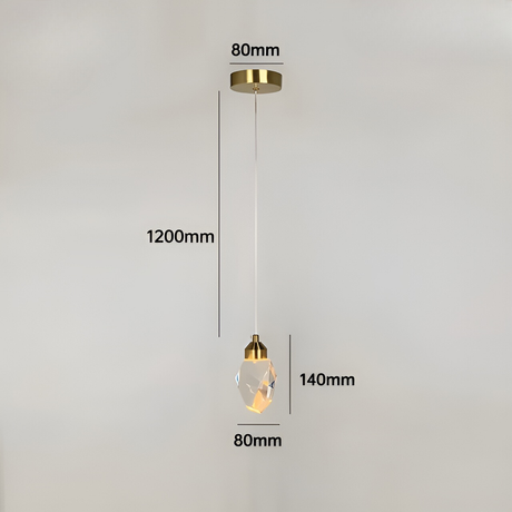 CrystalLux Light - Lyxig kristall-LED-hänglampa Carvallo