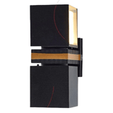 Carvallo Vägglampa Utomhus Justerbar | Vattentät & Modern | 24,5 × 16 cm | Svart Carvallo