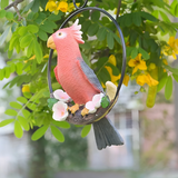 ParrotWhisper Decor - Dekorativ papegoja trädstaty för hängande Carvallo