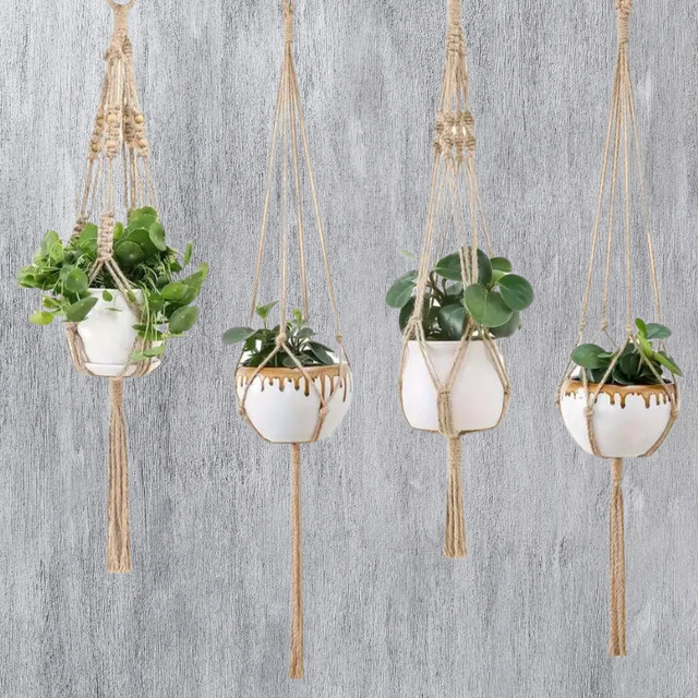 NatureKnot - Handwoven plant hanger for stylish gardens | 1+1 Free Carvallo