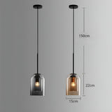 ScandiLume Light - Nordisk Postmodern Pendellampa med Dubbel Glas Carvallo