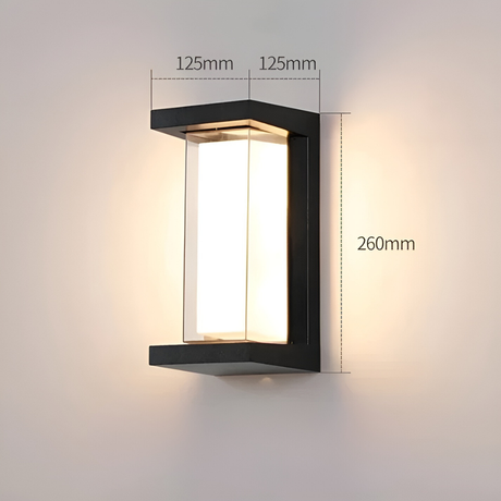 AquaSense Light - Vattentät LED-rörelsesensor-utomhusvägglampa Carvallo