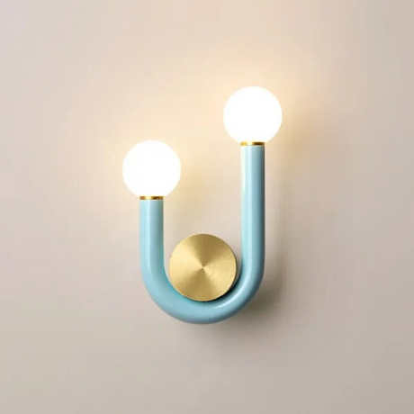 PinkLume – Modern U-formad LED Vägglampa för Sovrum & Barnrum Carvallo