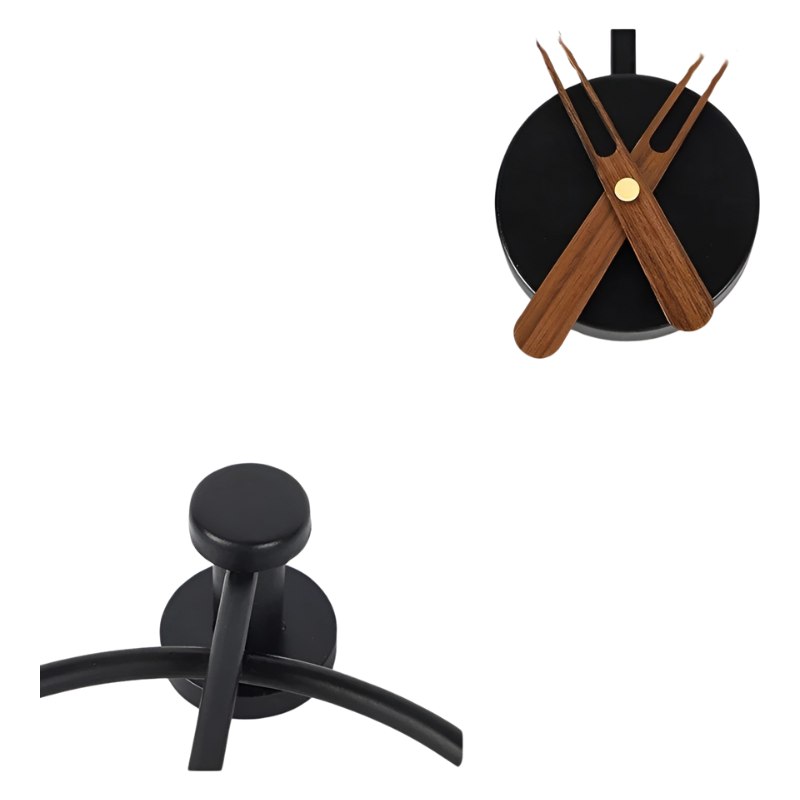 IronArt Klocka - Minimalistisk Konstväggklocka i Metall Carvallo