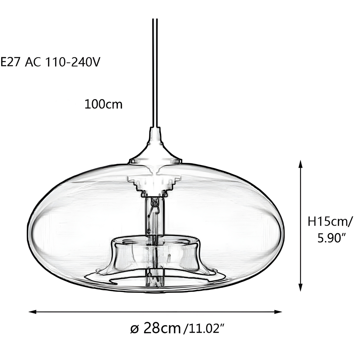 Färgglad glaspendellampa – Modern nordisk belysning för mysiga rum Carvallo