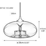 Färgglad glaspendellampa – Modern nordisk belysning för mysiga rum Carvallo