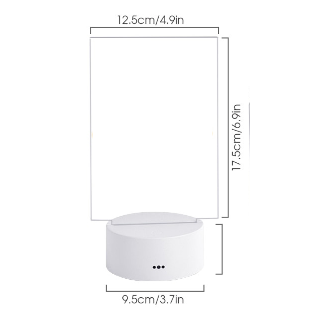 Carvallo – Kreativ LED-lampa med skiftande färger och meddelandeboard Carvallo
