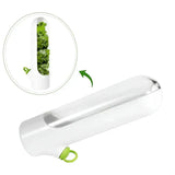 Lufttätig örterbehållare för längre friskhet och platsbesparande förvaring Carvallo