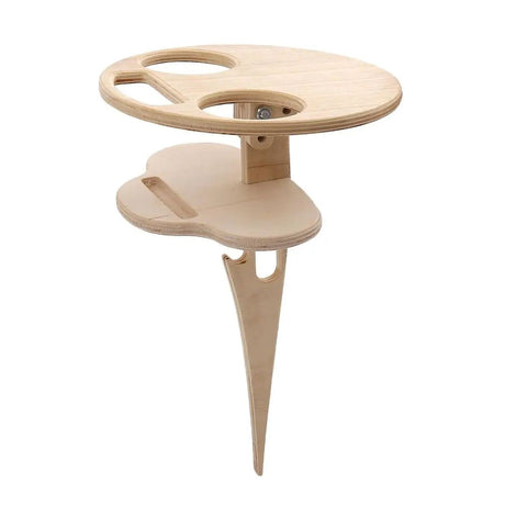 Carvallo – Dubbellager bärbart vinbord med utrymmessparande design för utomhusbruk Carvallo