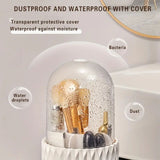 Carvallo-up Organizer ClearTurn | 360° roterbar | Stövd skyddad & stilig | Med genomskinlig lock Carvallo