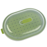 Carvallo Mikrovågs-dampkokare | Skonsam tillagning på minuter | För grönsaker & fisk | Tål diskmaskin & näringsskyddande Carvallo