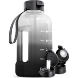 Carvallo Vattenflaska 2L | Med tidsmarkeringar & sugrör | BPA-fri & läckagesäker | För sport & vardag Carvallo