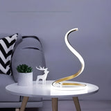 GlowTwist Lampa – Dekorativ USB-driven S-formad LED-bordslampa Carvallo