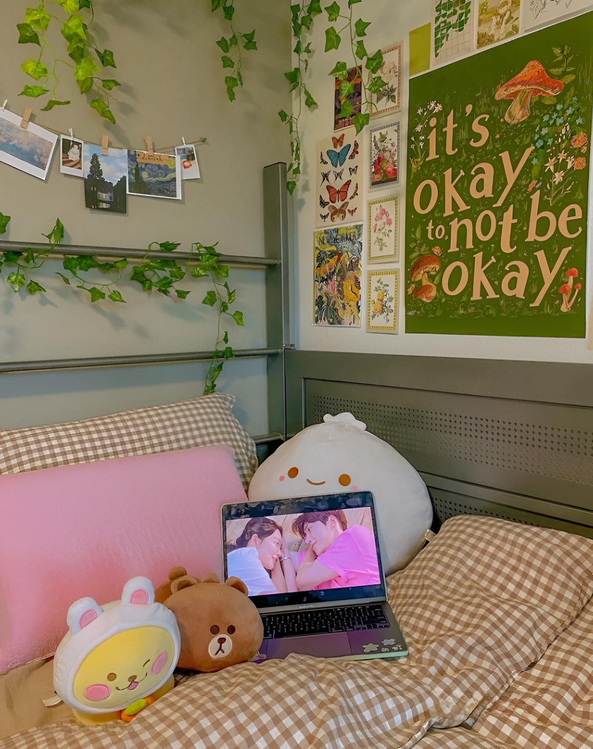 LunaVeil Sängkläder - Bomull Ginghan Stil Täcke Set Carvallo