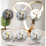 Golden Möbius Loop Skrivbordslampa – Lyxig Glow MILA Sverige