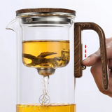 TranquilSip Tekanna – Magnetisk Växel Filter Glas Teapot Carvallo