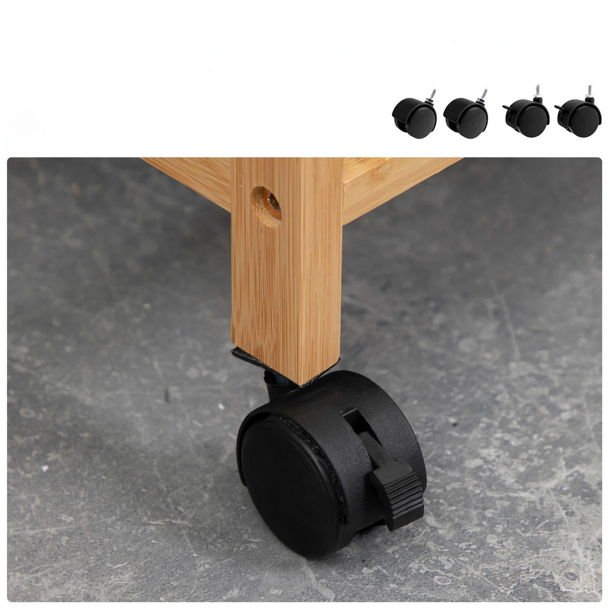 BambooEase Korg – Avtagbar bambus tvättkorg Carvallo