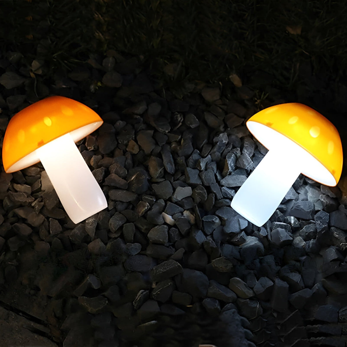 Svampformad solcellslampa – Väderbeständig och dekorativ trädgårdsbelysning för utomhusområden Carvallo